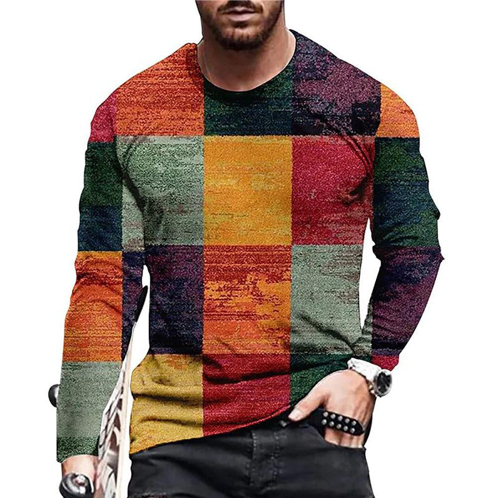 Buy Men’s 3D Digital Printed Round Neck Fashion T-Shirt