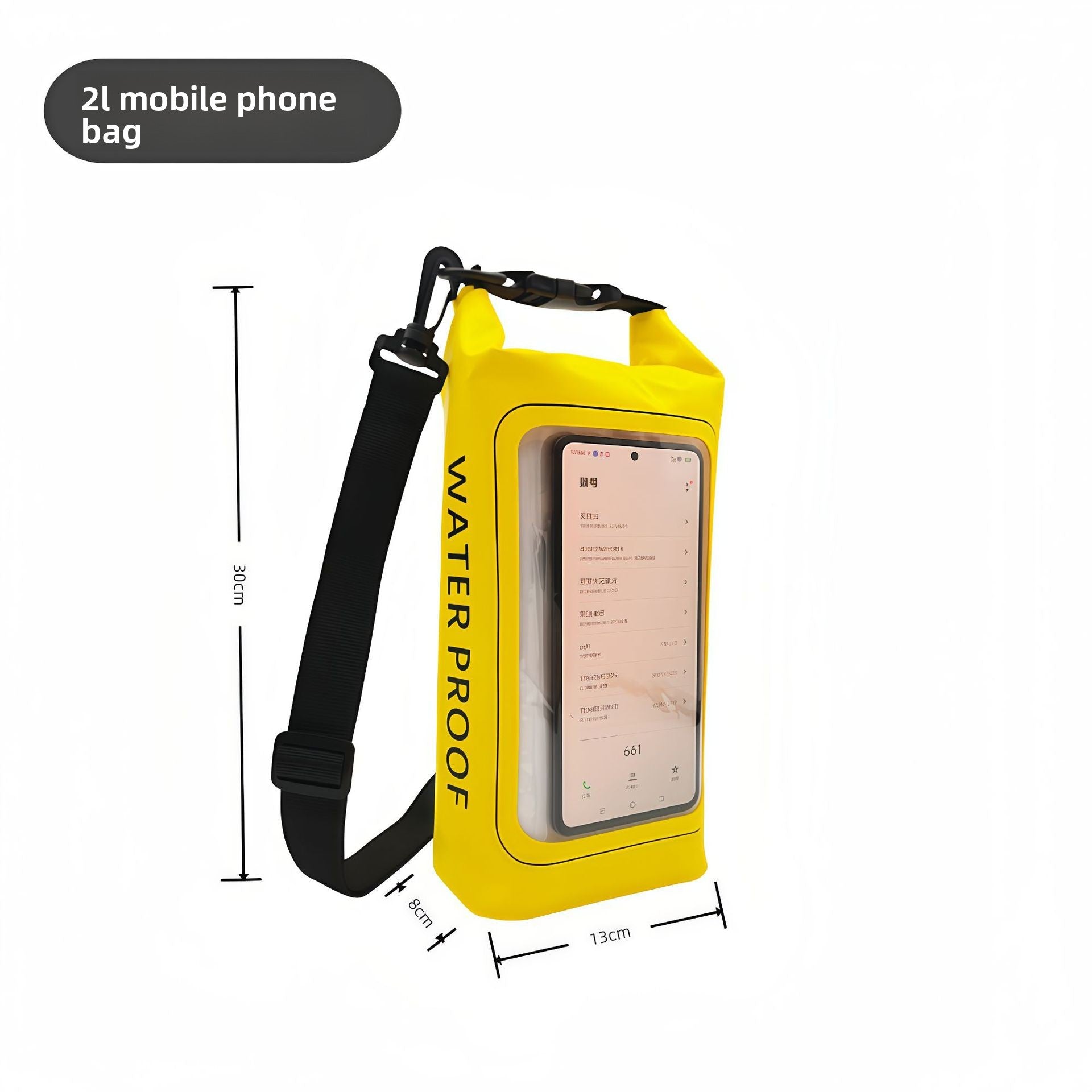 2L Waterproof Phone Bag Dual-Function Waterproof Phone Pouch
