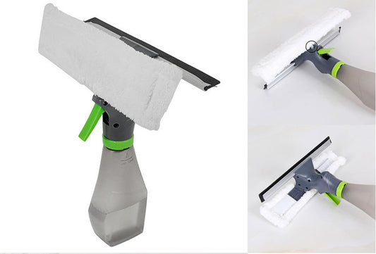 3-in-1 Multipurpose Handheld Cleaning Brush with Spray Bottle global swanky 3