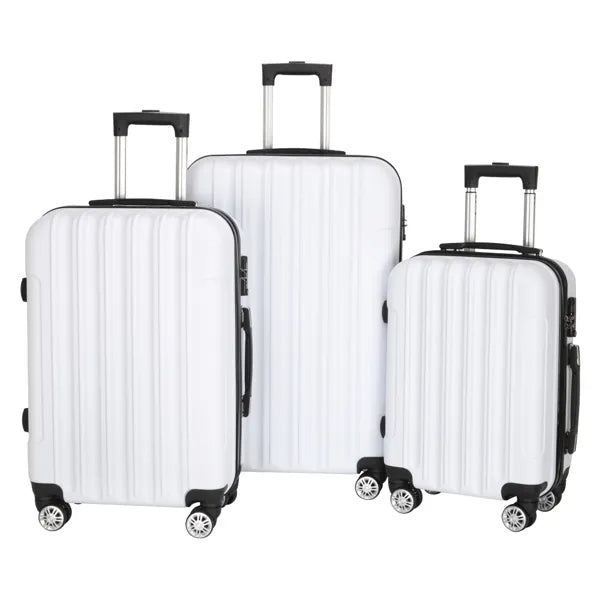3-in-1 White Traveling Storage Suitcase for Large Capacity Global swanky 2