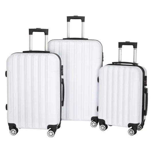 3-in-1 White Traveling Storage Suitcase for Large Capacity Global swanky 2