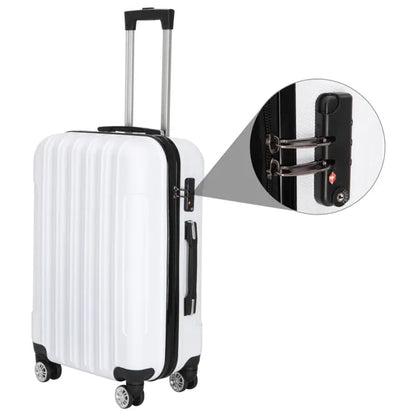 3-in-1 White Traveling Storage Suitcase for Large Capacity Global swanky 3