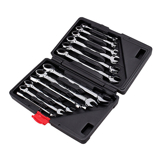 Buy 12pcs Fixed Spanners Ratchet Wrench Kit High Torque Tool Set