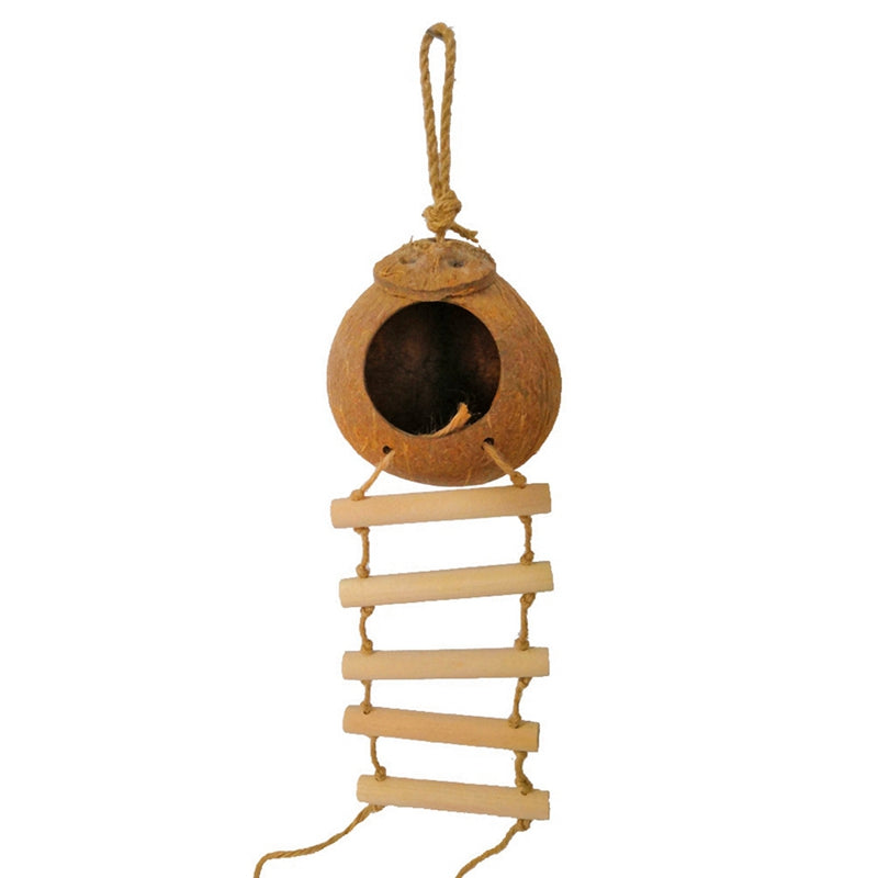 Buy Natural Coconut Shell Bird Nest for Parrots & Small Birds
