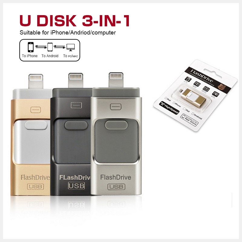 Three In One OTG USB Flash Disk – Computer & Mobile Compatible