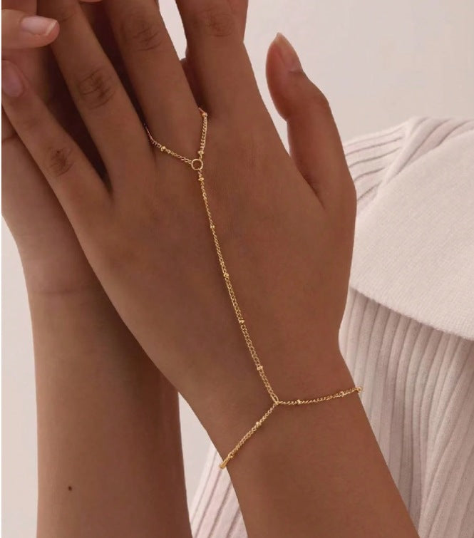 Buy Stylish Ring Bracelet with Premium Light-Luxury Finish