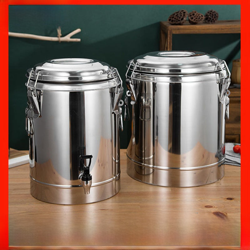 304 Stainless Steel Insulated Food Container with Faucet Options