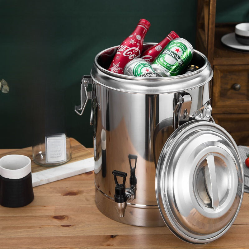 304 Stainless Steel Insulated Food Container with Faucet Options