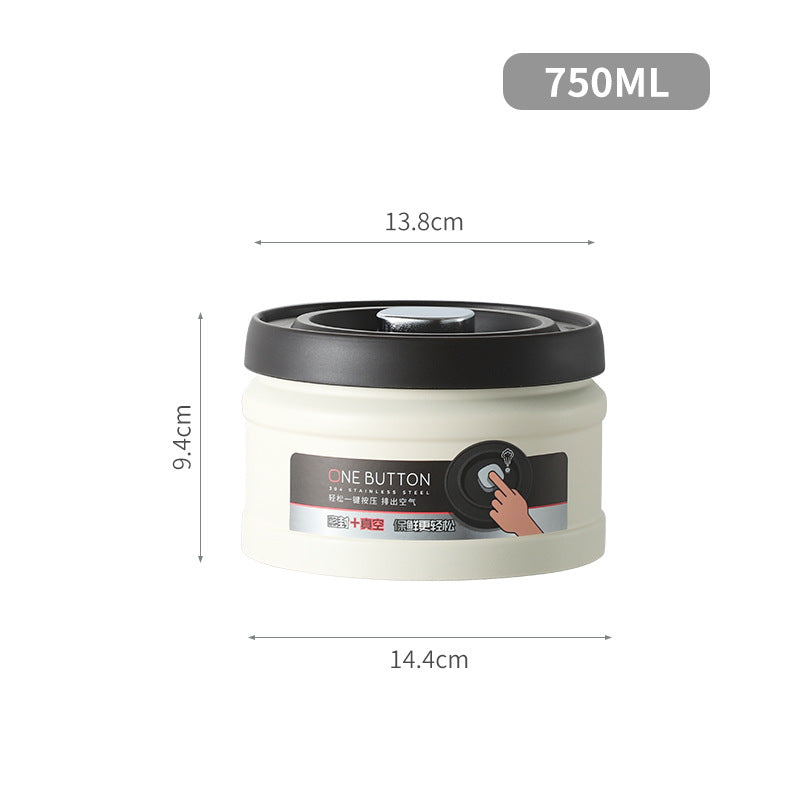 304 Storage Canister for Coffee Beans and Tea Leaves, Moisture-Proof Sealed Canister