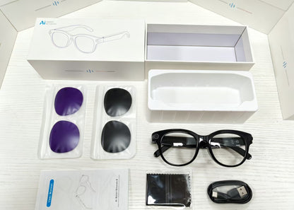 M89 Bluetooth Smart Glasses with HD Camera and AI Features