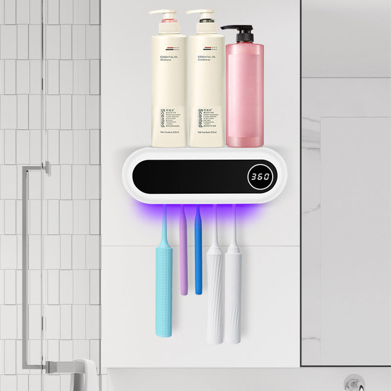 Wall Mounted Toothbrush Holder UV Sterilizer and Dispenser