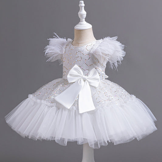 Flower Children's Clothing – Tulle Skirt Wedding Dress Summer