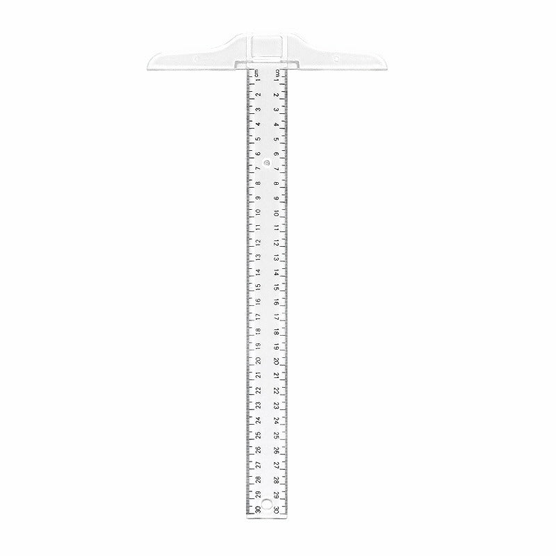 30cm double-scale T-shaped right-angle ruler