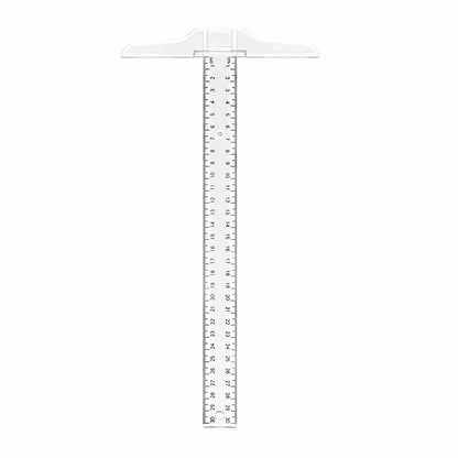 30cm double-scale T-shaped right-angle ruler