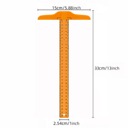 30cm double-scale T-shaped right-angle ruler