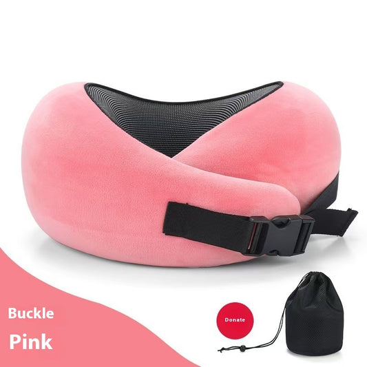 Soft Memory Foam Travel Neck Pillow –U-Shape Adjustable