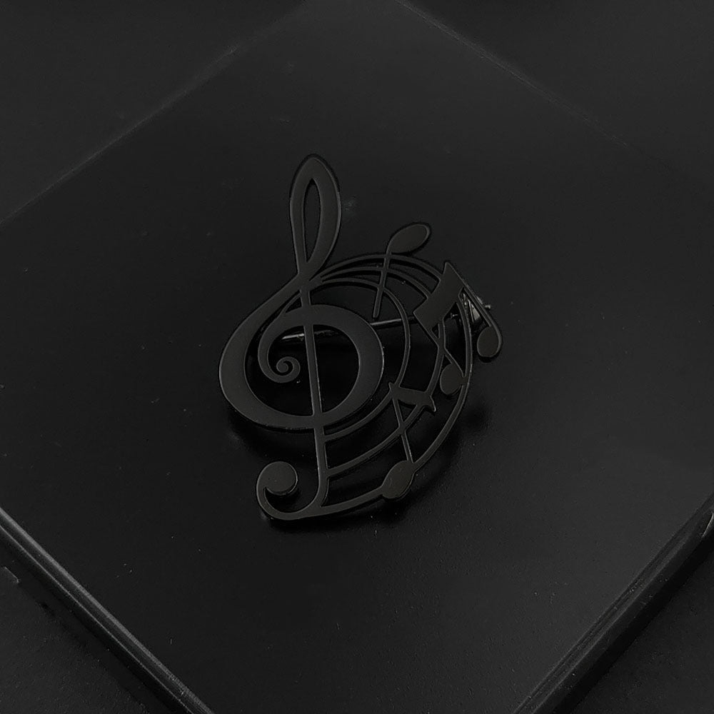 Buy Stainless Steel Note Brooch – Stylish Pin for Suit Shirts