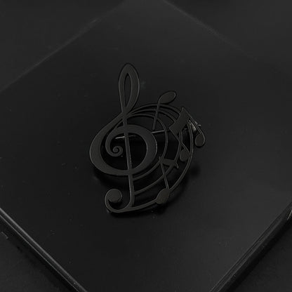 Buy Stainless Steel Note Brooch – Stylish Pin for Suit Shirts