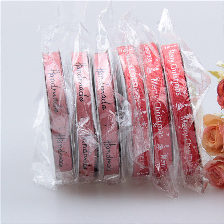 Buy Christmas Ribbon 1CM Threaded Small Roll for Crafts