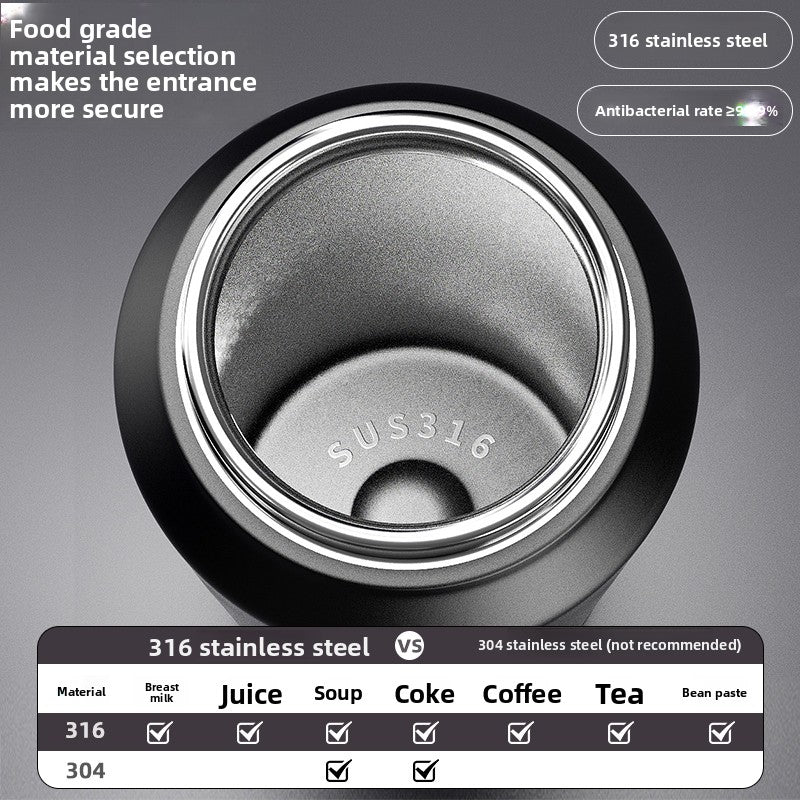 316 stainless steel straw insulated cup
