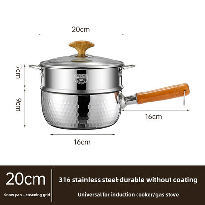 316 Stainless Steel Thick Milk Pan
