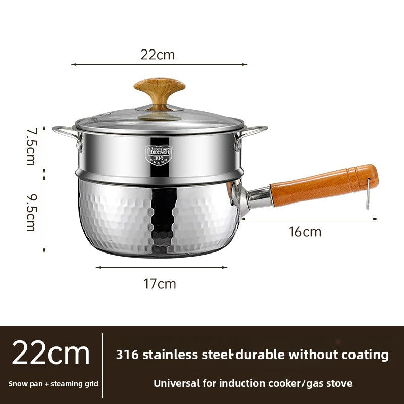 316 Stainless Steel Thick Milk Pan