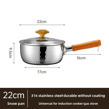 316 Stainless Steel Thick Milk Pan