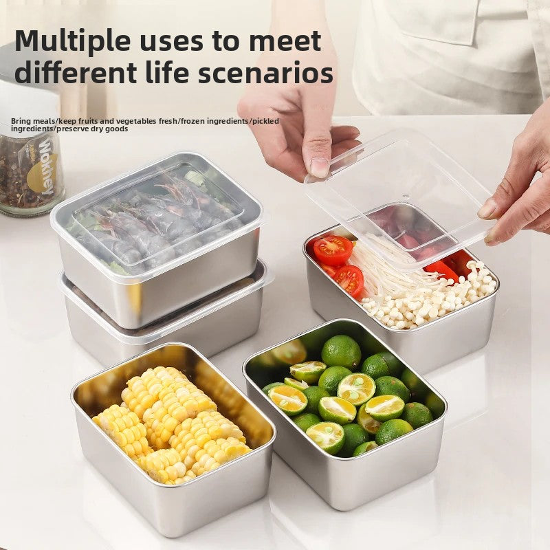 316 thick stainless steel fresh-keeping box stall picnic box