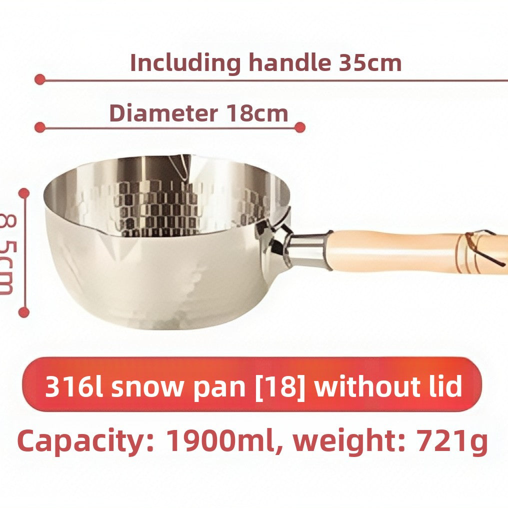 316L Stainless Steel Cooking Pot with Lid