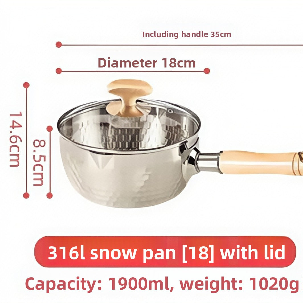 316L Stainless Steel Cooking Pot with Lid