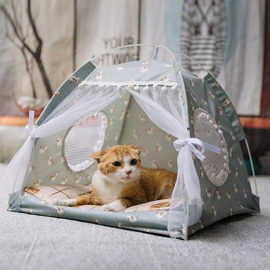 Buy Semi-Enclosed Pet Bed – Cozy Sleeping Space for Dogs & Cats