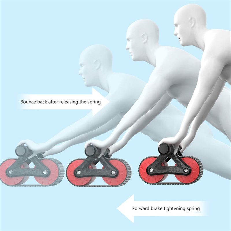 Buy Automatic Rebound Double Wheel Ab Roller for Men Women Gym