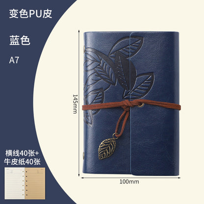 Creative Vintage Leaves Travel Diary Notebook Stationery