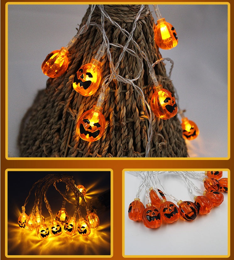 Buy Halloween LED Pumpkin String Lights – Spooky Lantern Decor