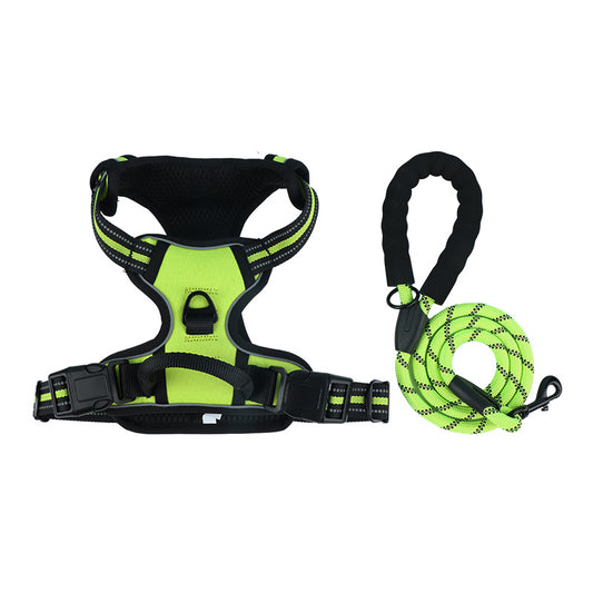 Reflective Dog Harness and Leash for Dogs Daily Walking Use