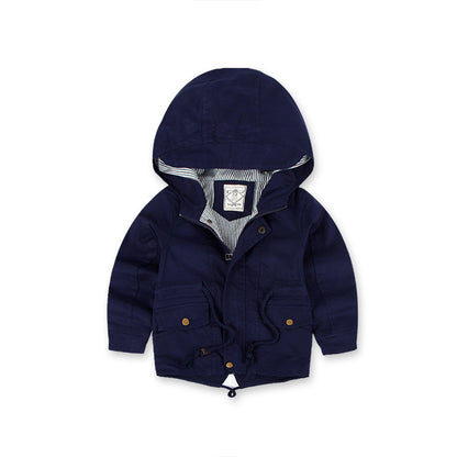 LM 6035 European American Boy’s Coat Cashmere Windcoat Winter