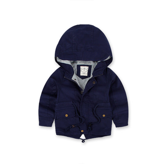 LM 6035 European American Boy’s Coat Cashmere Windcoat Winter