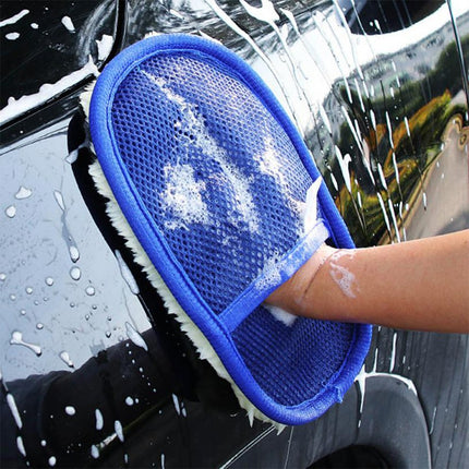 Buy Car Wash Glove with Microfiber & Sponge for Gentle Cleaning