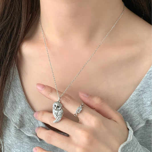 Versatile Owl Pendant Necklace Fashion Jewelry
