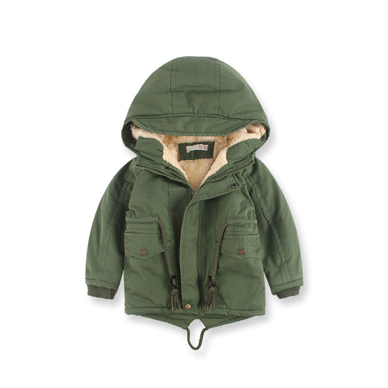 LM 6035 European American Boy’s Coat Cashmere Windcoat Winter