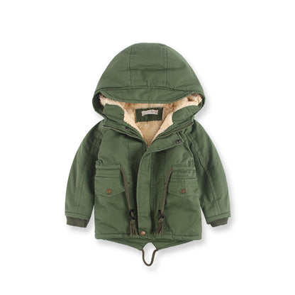 LM 6035 European American Boy’s Coat Cashmere Windcoat Winter