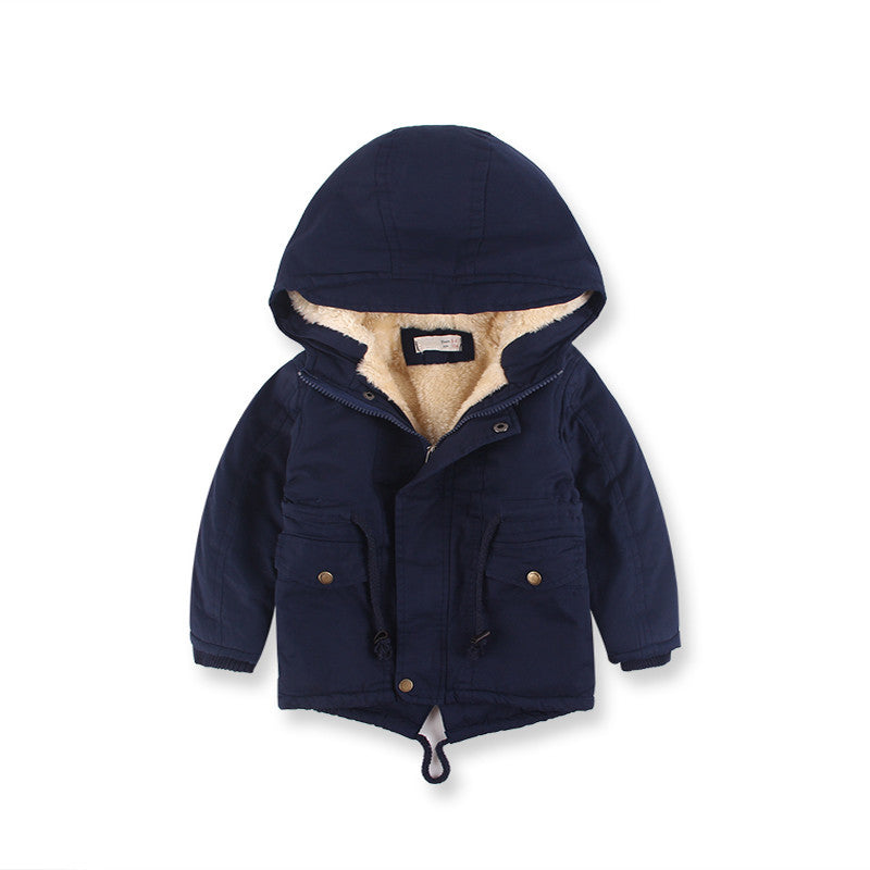 LM 6035 European American Boy’s Coat Cashmere Windcoat Winter