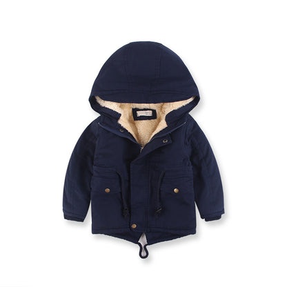 LM 6035 European American Boy’s Coat Cashmere Windcoat Winter