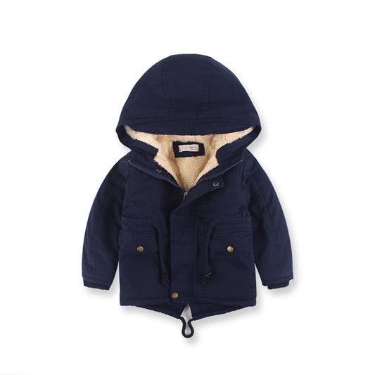 LM 6035 European American Boy’s Coat Cashmere Windcoat Winter