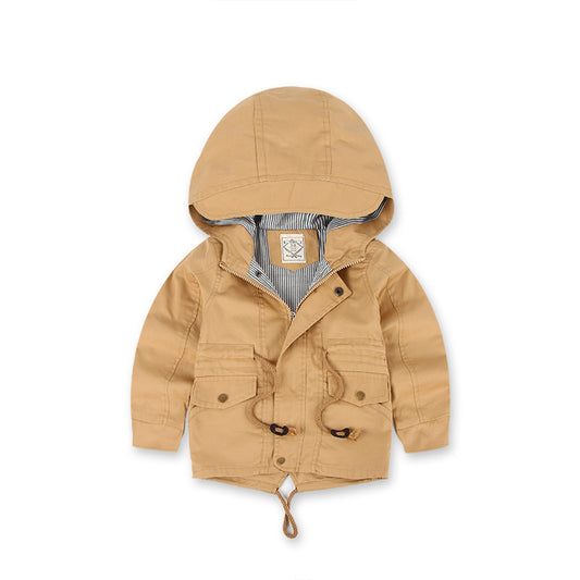 LM 6035 European American Boy’s Coat Cashmere Windcoat Winter