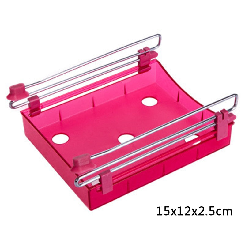 Hanging Plastic Refrigerator Storage Rack Kitchen Organizer