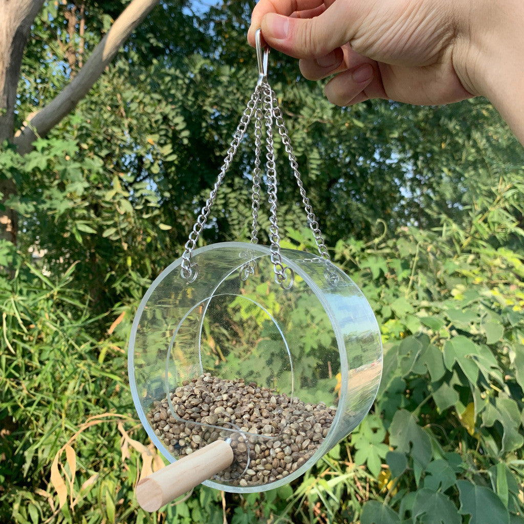 Acrylic Bird Food Box – Easy-to-Use Feeder for Your Birds