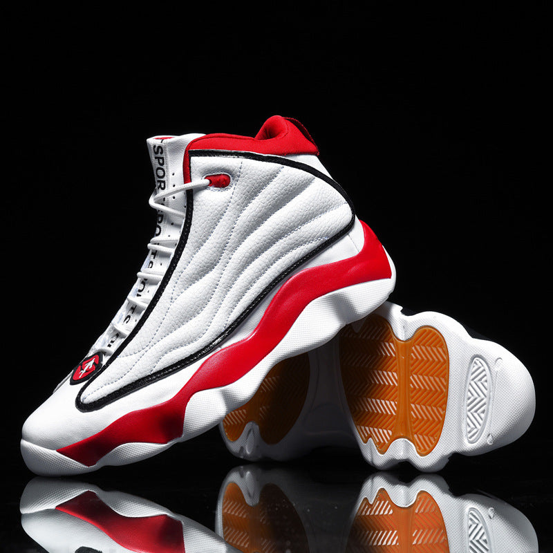 Thick Bottom Wear-resistant High-top Basketball Shoes