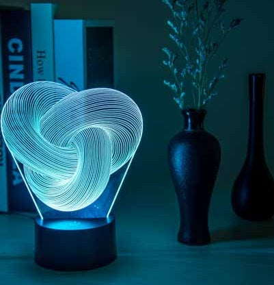 Buy Twist Abstract LED 3D Night Light Acrylic Mood Lamp for Baby