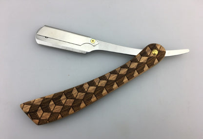 Rosewood Razor Double Sided Knife Holder Barber Shaving Tool